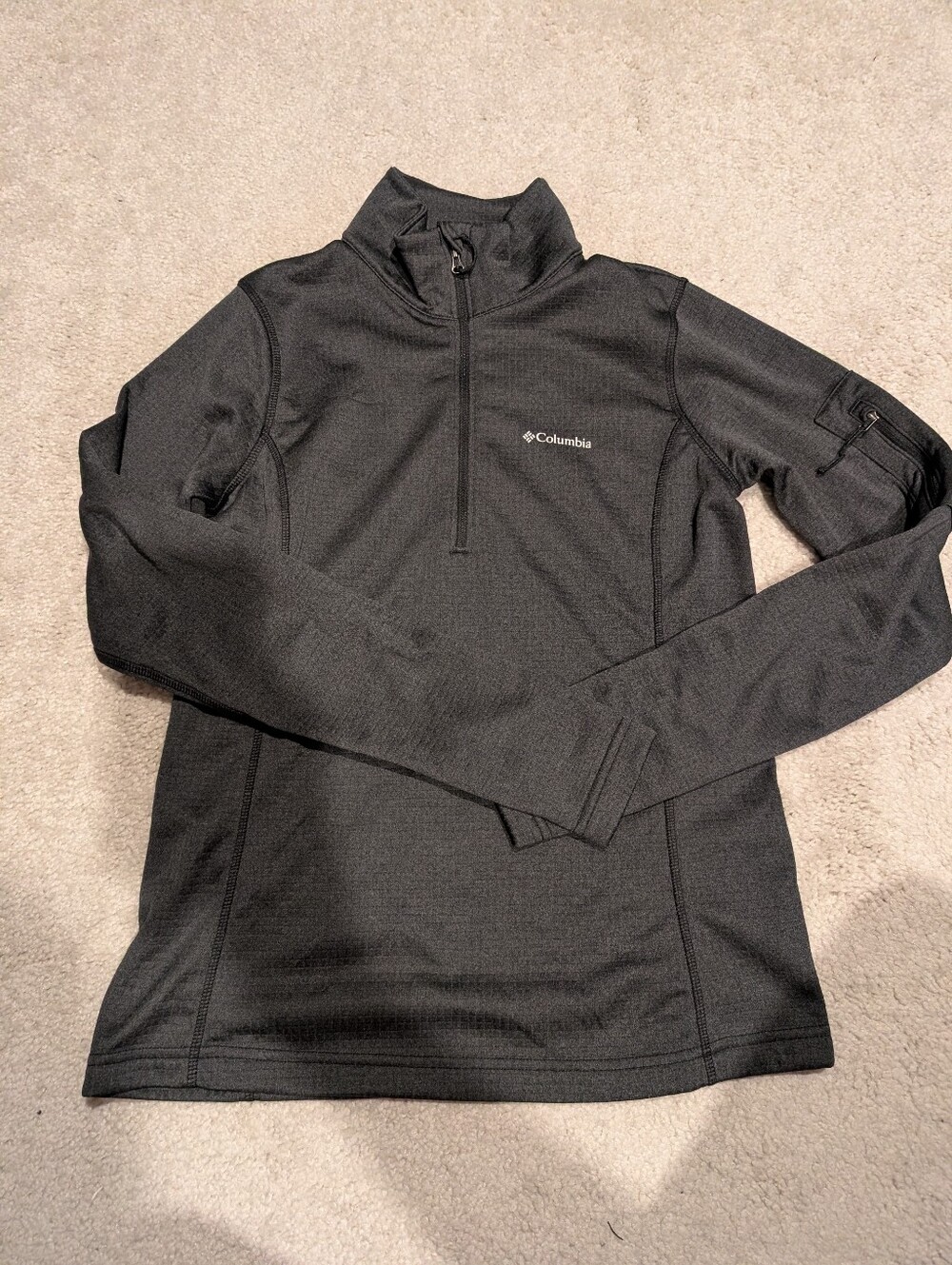 Columbia Women's Dark Grey Quarter-Zip Fleece Pullover